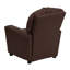 Contemporary Kids Recliner with Cup Holder-1383255981