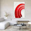 Zen Curves Red No 1 by Sannel Larson - Wrapped Canvas Print-1903561206