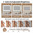 Modern Makeup Vanity Desk with Mirror and Lights, Retractable Dressing Table with Drawers and Cabinet, Compact Makeup Table Set with Power Outlet for Bedroom, White-1895486685