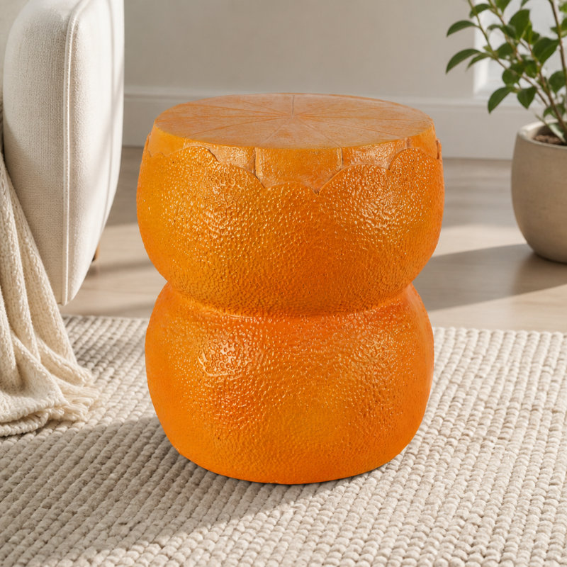 Stone Top End Table