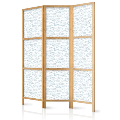 171cm H Solid Wood Folding Room Divider
