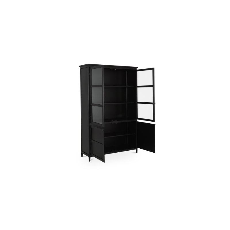 Henry Metal Tall Cabinet Black