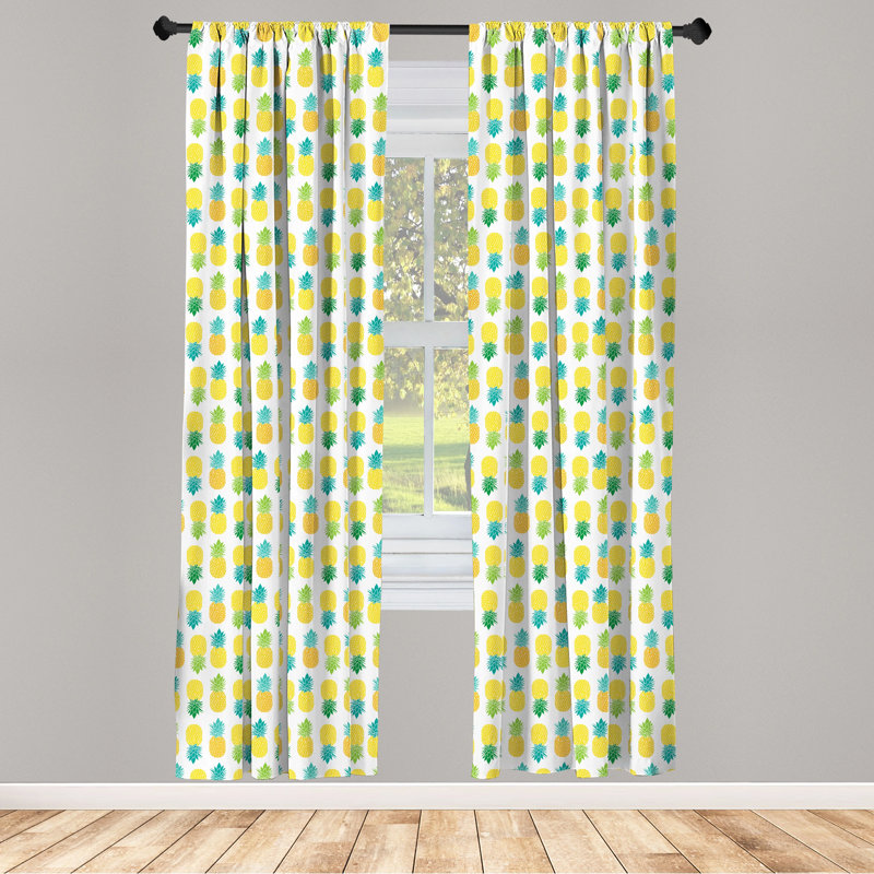 Panneaux de rideaux semi-transparents avec passe-tringle, 28 po x 84 po