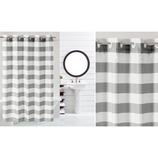 Cabana Stripe Polyester Shower Curtain
