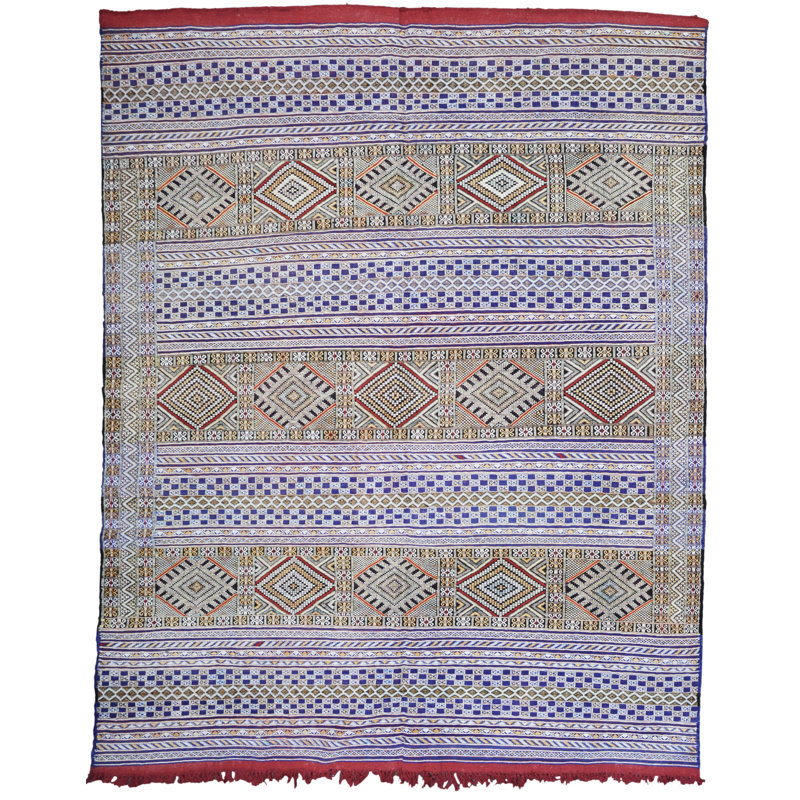 One-of-a-Kind Rectangle 6'11" X 9'9" Hand Knotted Area Rug