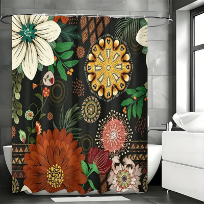 Rideaux de douche avec crochets inclus
