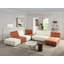 Novarayne Contemporary Linen Fabric Upholstered Rectangular Ottoman in Beige