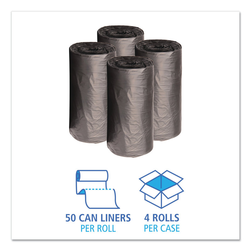 10 Gallons Resin Trash Bags - 500 Count