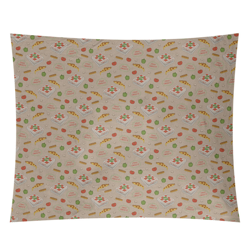 Tapisserie elizabeth pizza par katelyn Kitterman, H 27,5 po x l 37,5 po, Intérieur / extérieur
