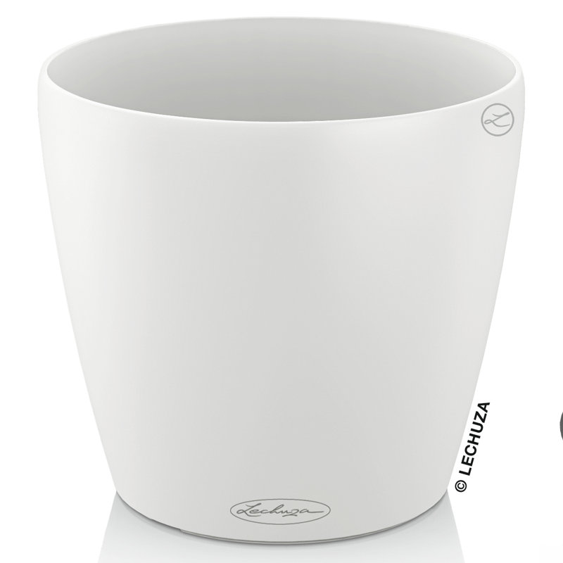 Classico Pot Planter, 26cm H x 27.5cm W x 27.5cm D, White