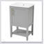 Meuble-lavabo de 20 pouces avec lavabo, porte à fermeture douce, support de rangement et tablette ouverte pour les salles de bain modernes-1319346930