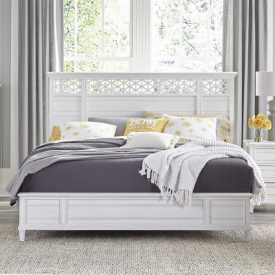 Cane Bay Queen Fretwork Panel Bed Complete