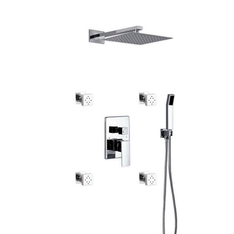 Système de douche complet avec soupape grossière Cahoon