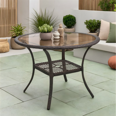 Table à manger avec dessus en verre