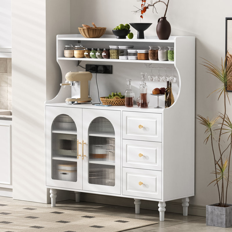 139cm Kitchen Pantry, White