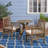 Tinnin 2 - Person Acacia Solid Wood Patio Dining Set Round Table with Cushions Included-1314860717