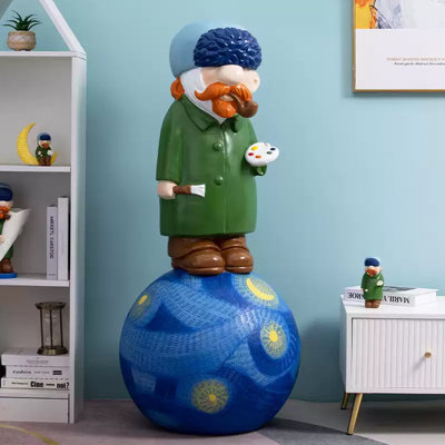 Grande sculpture de sol Van Gogh - nuit étoilée