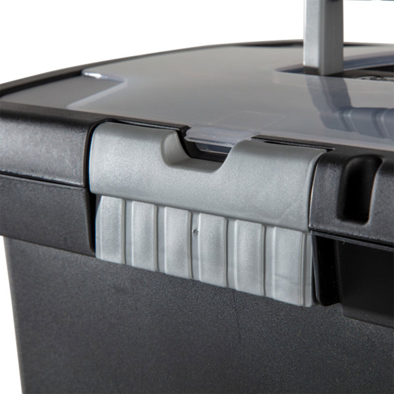 Portable Lockable File Plastic Box Set