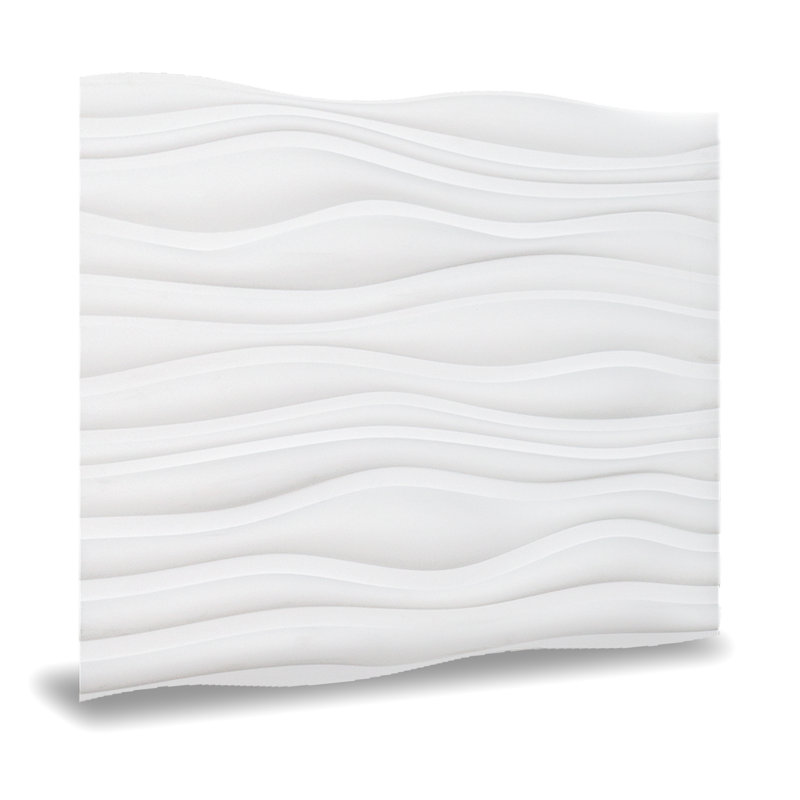 Panneau mural en vinyle blanc 24 po x 24 po Dunes