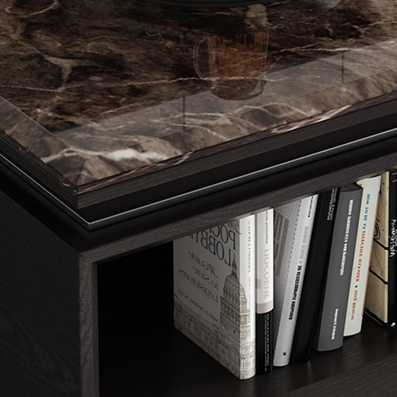 Nordic living room marble coffee table, 16.92" H x 51.18" L x 27.55" W