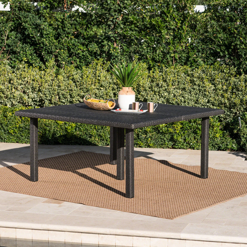 Table d'extérieur carrée 64 po - Gris