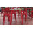 Gwennette 31.5" Square Commercial Poly Bar Top Restaurant Table with Steel Frame-2130247242