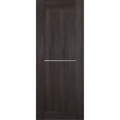Porte standard lambrissée en bois manufacturé et en métal préfini Avon 07 1H