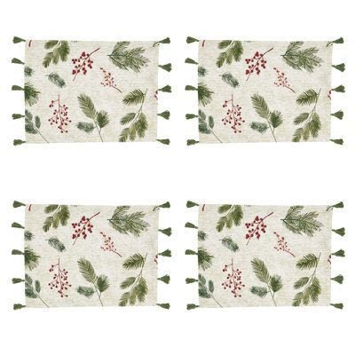 Ensemble de napperons en coton 4 pièces