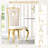Dining Chair Set, Elegant Round Hole Backrest PU Leather Chairs, Curved Mirror Stainless Steel Legs-130167256-130167252-130167253