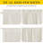  Linen Sheer Patio Door Curtain Drapery Panel for Door Window Elegant Soild Rod Pocket French Door Curtain Panel, 1 Piece-1337375015-1337375008