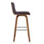 Vienna Mid-century Modern Swivel Counter or Bar Height Bar Stool in Faux Leather and Wood-1354630218-1354630209-1354630215