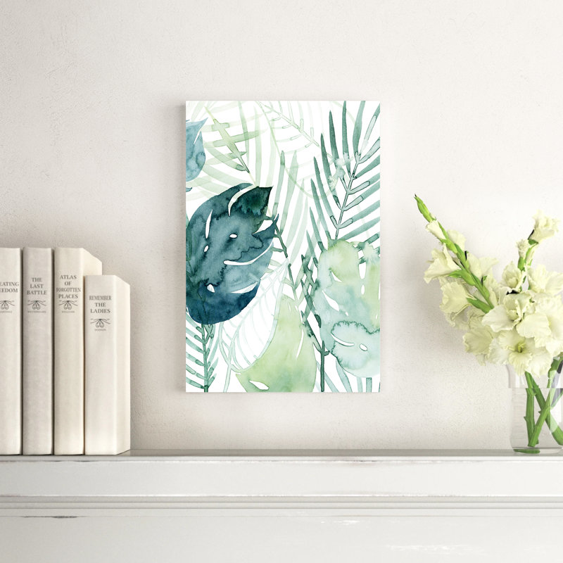 «Palm P pièces I», peinture sur toile, H 18 po x l 12 po