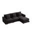 Canapé modulaire avec repose-pieds et trois coussins-391091974