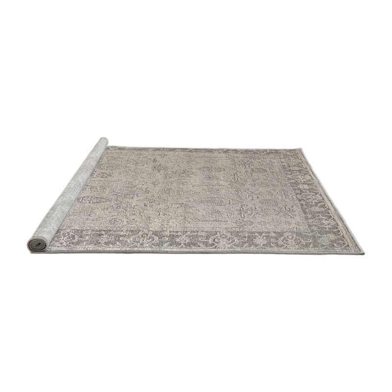 Tapis 100% moderne 272 de style Mid-Century lavable à la machine, Rond 6 pi