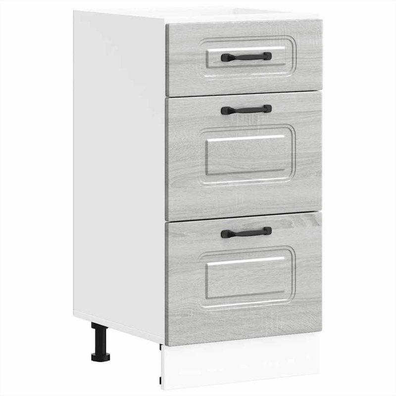 Kitchen Base Cabinet Kalmar Engineered Wood, Grey Sonoma