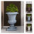 Aadityaram Urn-Shaped Fiberstone Planter – MgO Clay Plant Pot with Drainage Holes for Indoor/Outdoor Use-1295326656