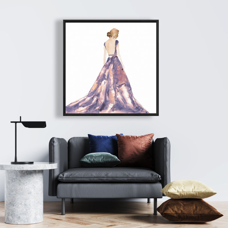 Toile tendance mauve | Art mural Home Decor, H 25,25 po x l 25,25 po