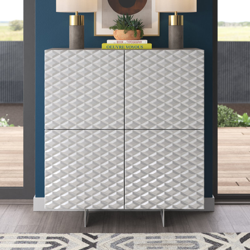 Barbarra 110cm Sideboard, Concrete/Grey