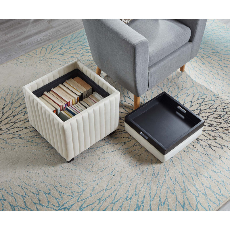 Banc de rangement avec plateau à café