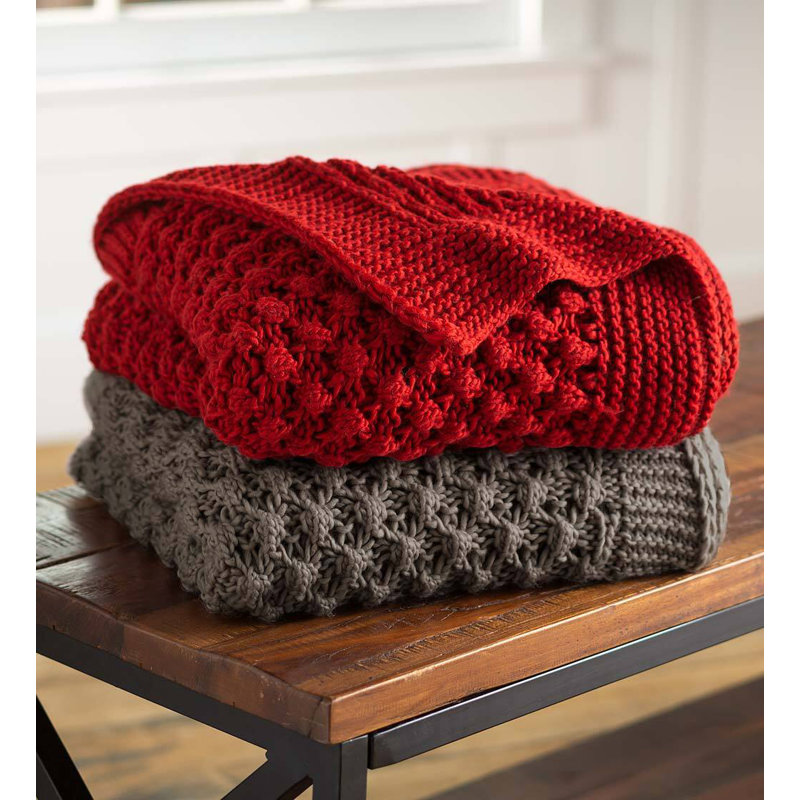 Knitted Throw Blanket