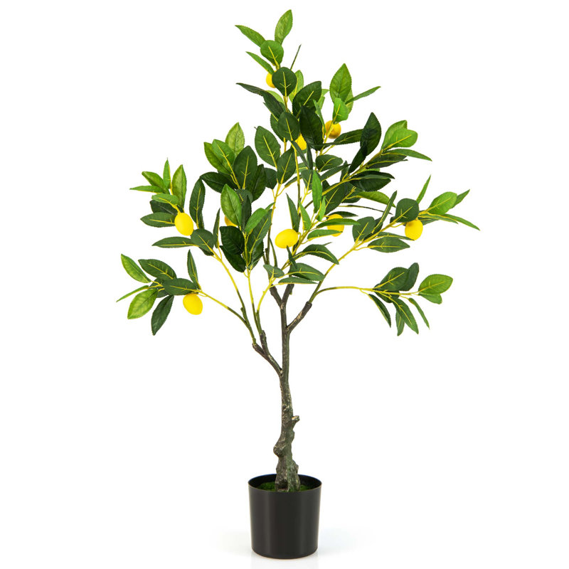 Faux citronnier 32 '' en pot, 1