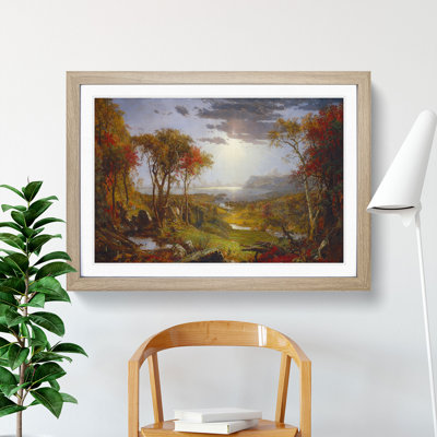 Autumn on the Hudson River by Jasper Francis Cropsey - Picture Frame Graphic Art
