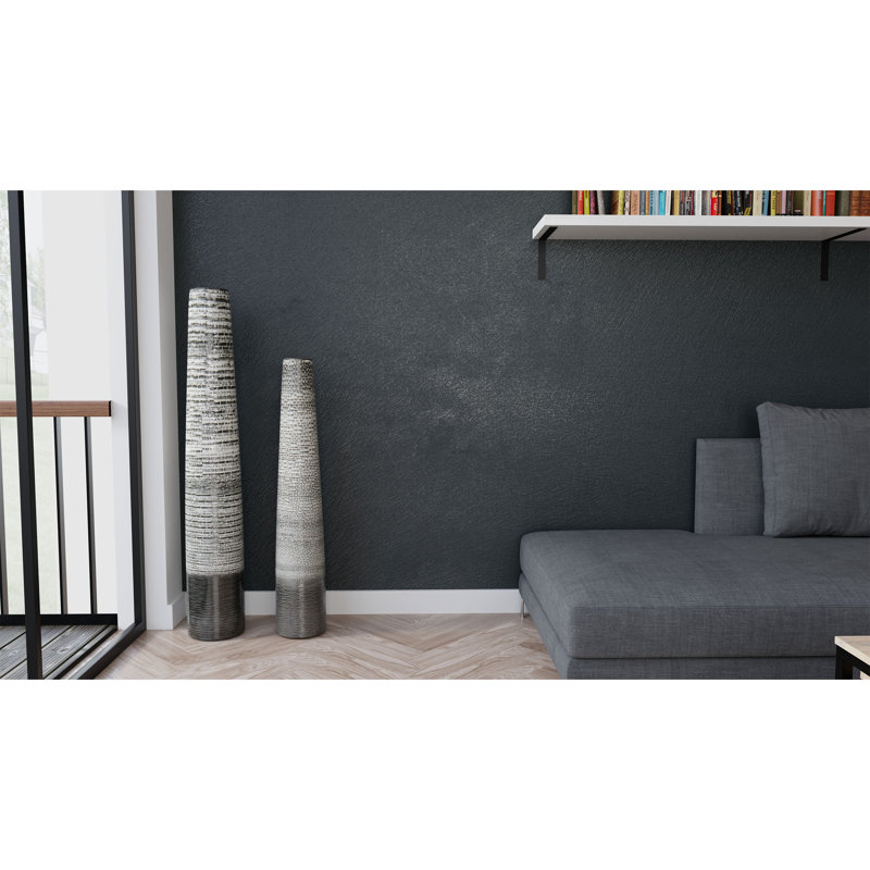 Bittner Ceramic / Porcelain Floor Vase, 47" H x 9" W x 9" D