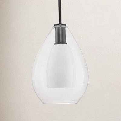 Eldine Single Light Glass Dimmable Pendant