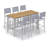 Travira Rectangular Tekwood Outdoor Bar Table-846330693