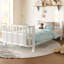 Lit plateforme double en bois pour enfants avec rampes-1627676132