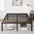 Roseann 18'' Heavy Duty Steel Platform Bed Frame with Round Corners, No Box Spring Needed, Noise Free-610621796