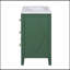 Meuble-lavabo 30 po avec tiroirs et lavabo en céramique