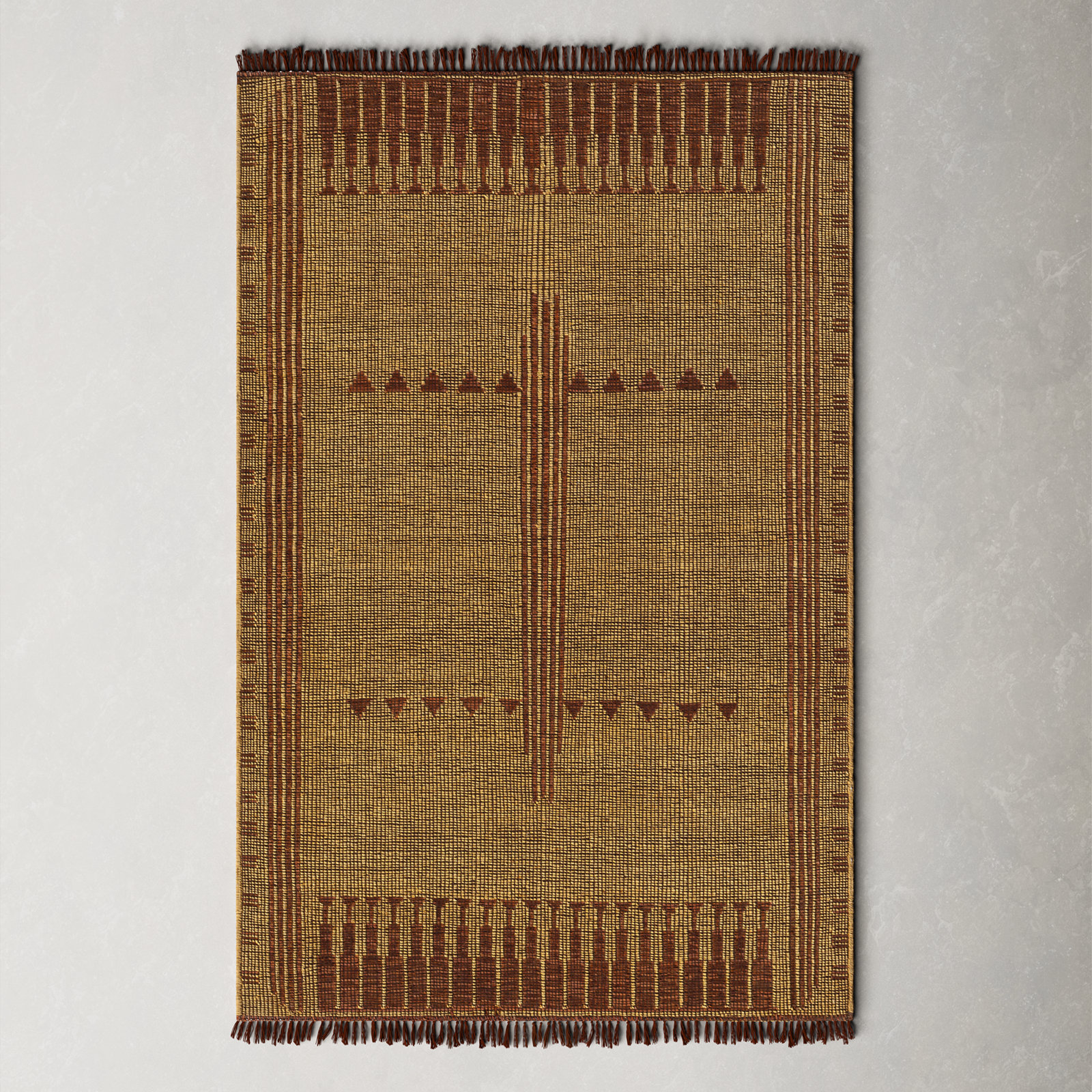 Alfi Handmade Rug, Rectangle 5' x 7'6"