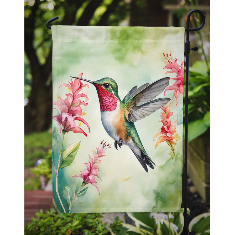 Drapeau de jardin, Colibri à bro Broailailed